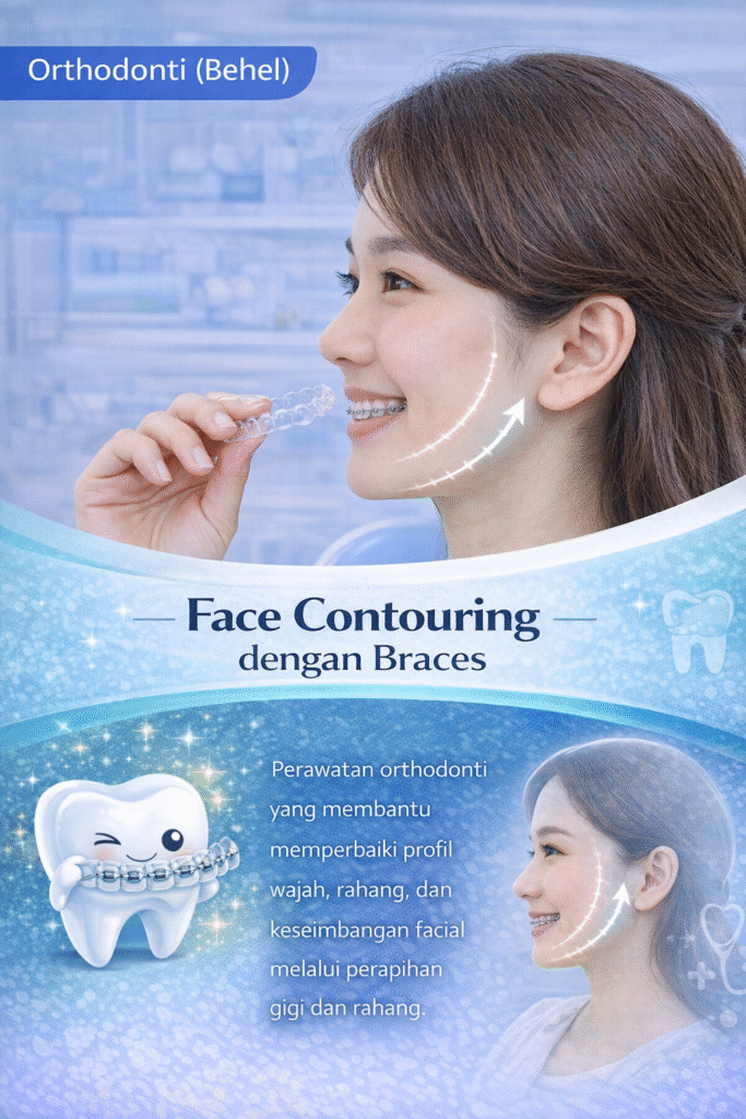 Face Contouring dengan Braces